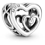 Pandora Charm Herz "MOM" Silber 790800C00