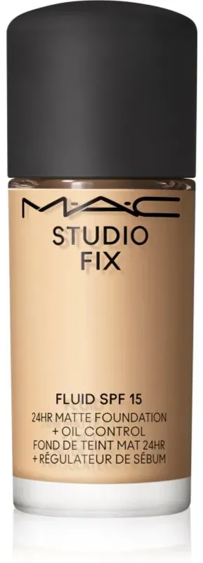 MAC Cosmetics Mini Studio Fix Fluid SPF 15 24HR Matte Foundation + Oil Control mattierendes Make-up SPF 15 Farbton NC17 15 ml