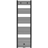 Belrad Badheizkörper 1800 x 600 mm 944 W schwarz matt Mittelanschluss