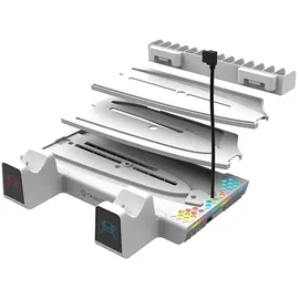 oniverse Nexus 5 Multifunctionele Standaard (PS5/ PS5 Slim) Wit (ONICSMLT-PS5-WHT) (PS5), Weiteres Gaming Zubehör, Weiss