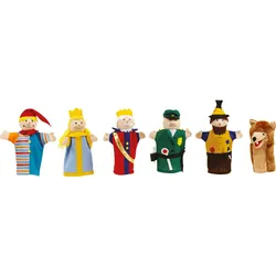 Handpuppe ROBA "Kasperfiguren, 6-fach sortiert", bunt, Puppen, Kinder, Stoff
