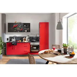 kochstation Küchenzeile KS-Paris 270 cm rot