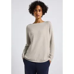 STREET ONE Strickpullover, mit U-Boot-Ausschnitt STREET ONE tusk cream mel. 34
