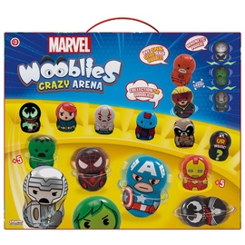 Marvel Wooblies K02WBM005 1 Ultra Rare Sammelfigur Magnetfigur Spielzeug Battle Crazy Arena für Jungen & Mädchen ab 3 Jahren, gemischte Farben