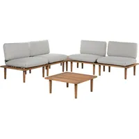 Beliani Gartenlounge Frascati 5-tlg. grau