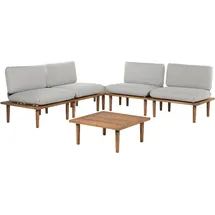 Beliani Gartenlounge Frascati 5-tlg. grau