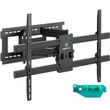 ONKRON Große Fernseher Wandhalterung für 42-120 Zoll TVs bis 100 kg, schwenkbar, neigbar, VESA 1000x600, Schwarz M10-B