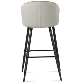 FineBuy 2er Set Barhocker FineBuy Barstuhl Samt Tresenhocker mit Lehne Hocker 110 kg