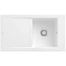 Villeroy & Boch Timeline 50 stone white + Handbetätigung + Lochbohrungen