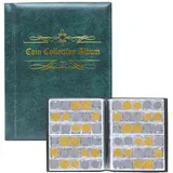 480 Stück münzen aufbewahrung, Münzalbum Münzsammlung Münzen Sammelalbum Euro...