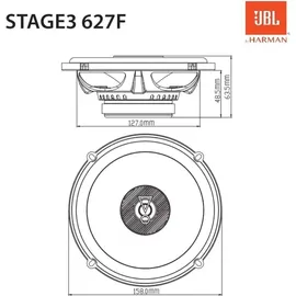 JBL Stage3 627F — 16,5cm 2-Wege Koaxiallautsprecher