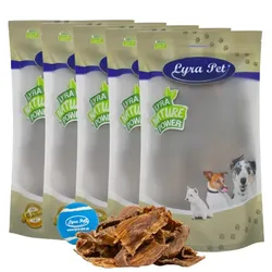 5 kg Lyra Pet® Dörrfleisch Chips 4 - 10 cm + Tennis Ball