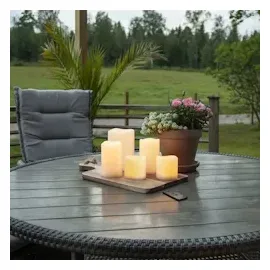 MARELIDA LED Kerzenset flackernd 5 St. weiß