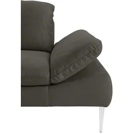 W.Schillig Couch Leder 2-Sitzer Grau