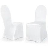 Weisser Elastischer Stuhlhussen Für Hochzeit Und Kommunion