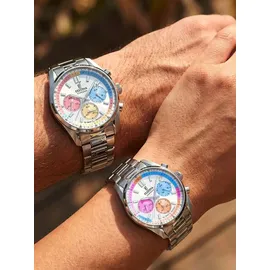 Festina F20753/7 Unisex-Uhr Boyfriend Chronograph Stahl/Multicolor