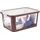 Rotho Aufbewahrungsbox mit Deckel 45 L Albris iron rot