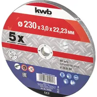 KWB 791995 Trennscheibe gerade 230 mm 5 St. Metall