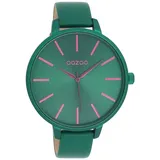 Oozoo XL Damenuhr C11440 Grün Lederband 48 mm - Grün