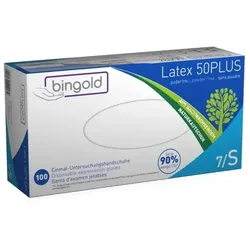 BINGOLD Latex 50PLUS Einmalhandschuhe Weiß extra stark : XL