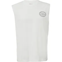 s.Oliver Jersey-Tanktop im Relaxed Fit mit Print - weiß - XL