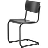 Thonet S 43 Freischwinger Buche schwarz gebeizt