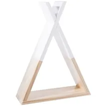 Atmosphera Créateur d'intérieur Kinderregal Tipi 30 x 10 x 39 cm Holz rosa-weiß
