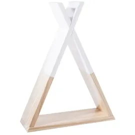 Atmosphera Créateur d'intérieur Kinderregal Tipi 30 x 10 x 39 cm Holz rosa-weiß