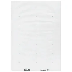 LEITZ Blanko-Schildchen selbstklebende 73x40cm PC-beschriftbar weiß VE=20x350 Stück