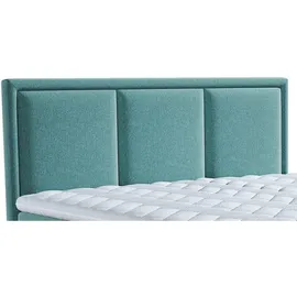 Roller Boxspringbett - türkis - H2/H3 - Bettkasten - inklusive Topper - 180x200 cm