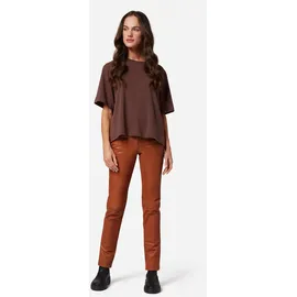 Ricano Dorin Damen, Lederhose/Lederjeans - 5-Pocket Stil (Slim Fit/Low Waist) - echtes (Premium) Lamm Leder cognac, Obermaterial: 100% Lammnappaleder LANA., figurbetont, Hosen 5-Pocket-Hose, Handgefertigt aus echtem