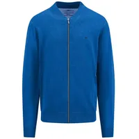 Fynch Hatton College Superfine Strickjacke - Strong Blue -