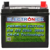 Electronicx Rasentraktor Batterie U1r 12v 30ah 300a Aufsitzmäher Starterbatterie Akku, Neu
