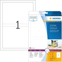 Herma CD/DVD-Etiketten 5037 Weiß 273 x 183 mm 25 Blatt