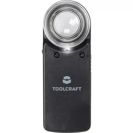 TOOLCRAFT 1303080 Handlupe mit LED-Beleuchtung Vergrößerungsfaktor: 15 x Linsengröße: (Ø) 20 mm