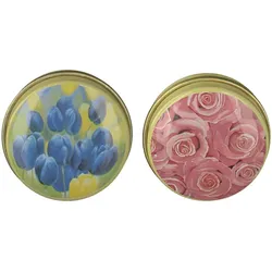 Pillendose Rund Blumen (Motiv nicht wählbar) Dose 1 St 1 St Dose