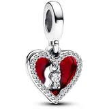 Pandora Rotes Herz Silber 793119C01