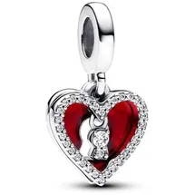 Pandora Rotes Herz Silber 793119C01