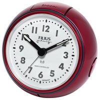 FILIUS zeitdesign Filius 0544-1 Funkwecker Rot-Metallic