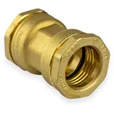 CALEFFI Sferaco - Caleffi Messing Pe Rohr Verschraubung Kupplung 50 X 50 Mm Muffe Klemmverbinder