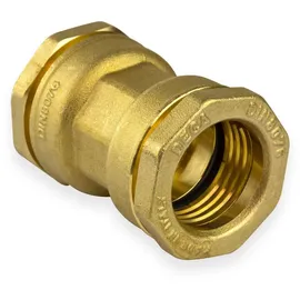 CALEFFI Sferaco - Caleffi Messing Pe Rohr Verschraubung Kupplung 50 X 50 Mm Muffe Klemmverbinder