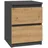 Top e shop CDF Nachttisch, Anthrazit, Eiche, Artisan, Holzwerkstoff, 30x40x30 cm, Schlafzimmer, Nachttische