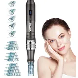 Vevor Professionelles Microneedling Pen Derma-Stift 6 Gang mit 22 Nadeln 0-2,5mm