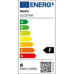 Nedis Weihnachtsbeleuchtung - Cluster - 768 LED's - Warmweiss - 5.60 m - Lichteffekte: 7 - Innen- und Aussenbereich - Netzstromversorgung