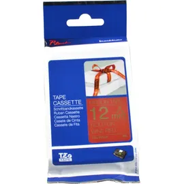 Brother TZe-RW34 P-touch textiles Schriftband gold auf weinrot 12mm