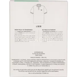 Lacoste Eau de Lacoste L.12.12. Blanc Eau Fraîche Eau de Toilette 100 ml