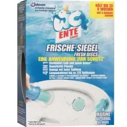 WC-Ente Frische-Siegel Nachfüllpack 689304 , 2 Nachfüller = 12 Gel-Siegel, Marine