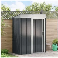 vidaXL Gartenhütten Anthrazit 137 x 81 x 180 cm Metall