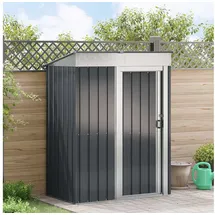 vidaXL Gartenhütten Anthrazit 137 x 81 x 180 cm Metall