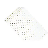 Partydeco Tischläufer weiße Organza gepunktet 36cm x 9m - Organzaband mit Metallic glänzenden Punkten - Deko Tischband Schleifenband Weihnachtsband - Tischdeko Hochzeit Weihnachten